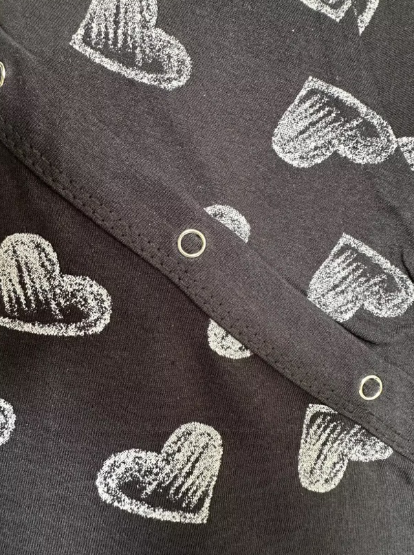 Maternity Nursing Nightdress Dark Hearts - Image 3