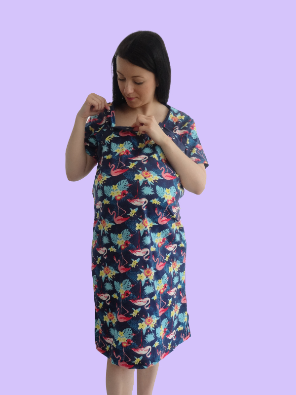 Maternity Nursing Nightdress Exotic Fusion - Image 3