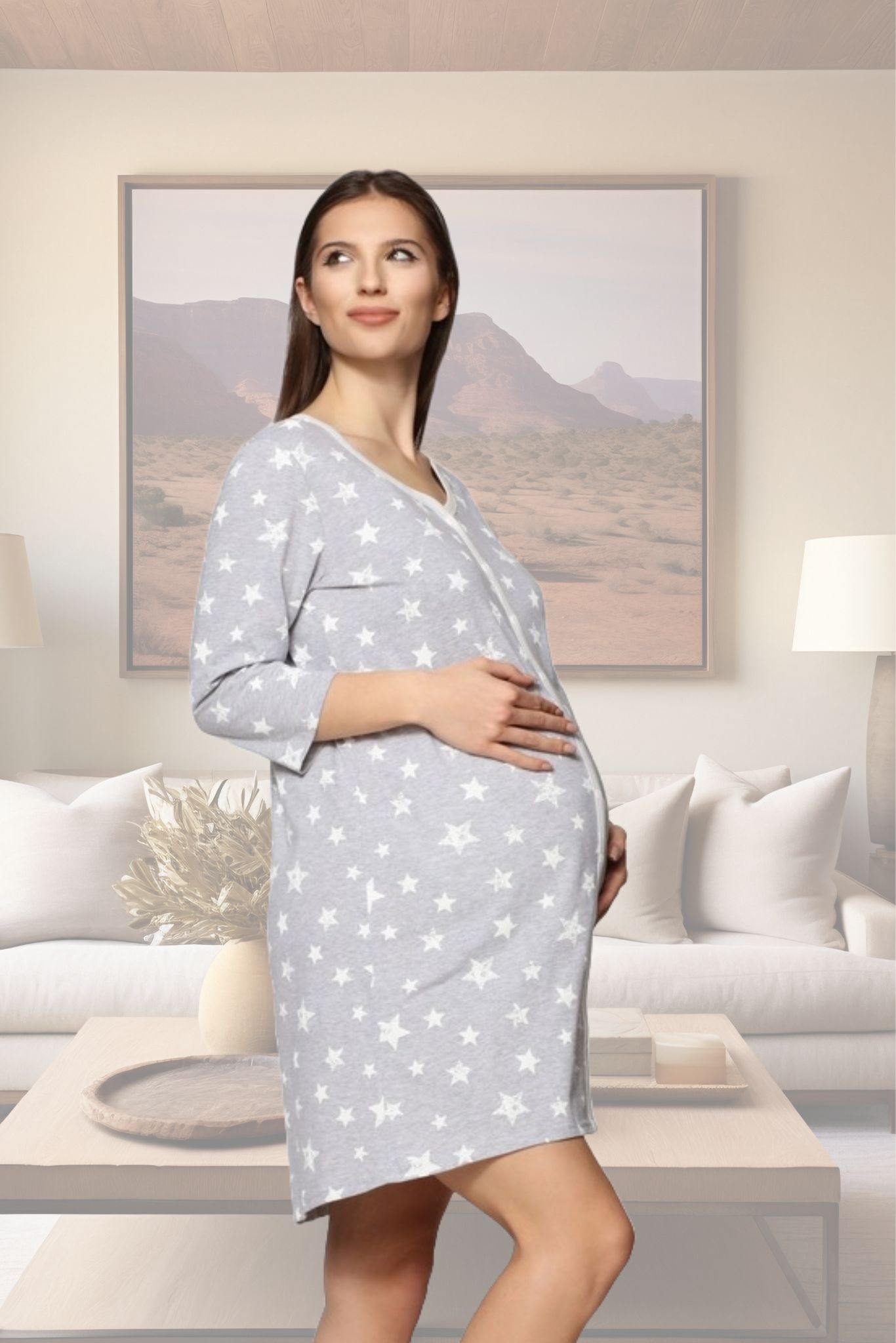 Maternity Nursing Nightdress Zara - Image 3
