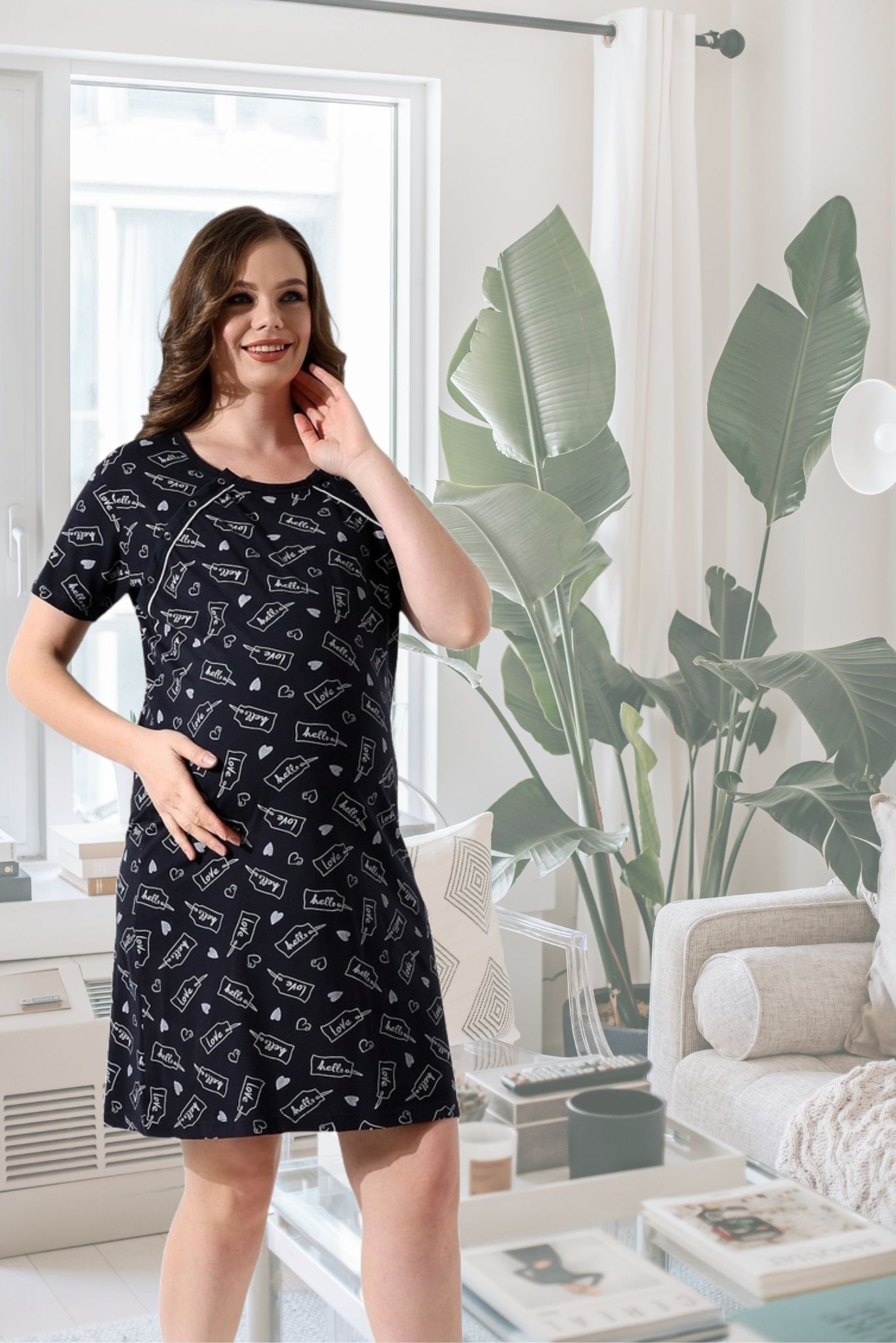 Maternity Nursing Nightdress Beverly - Image 2