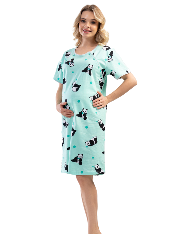 Maternity Nursing Nightdress Panda - Image 3