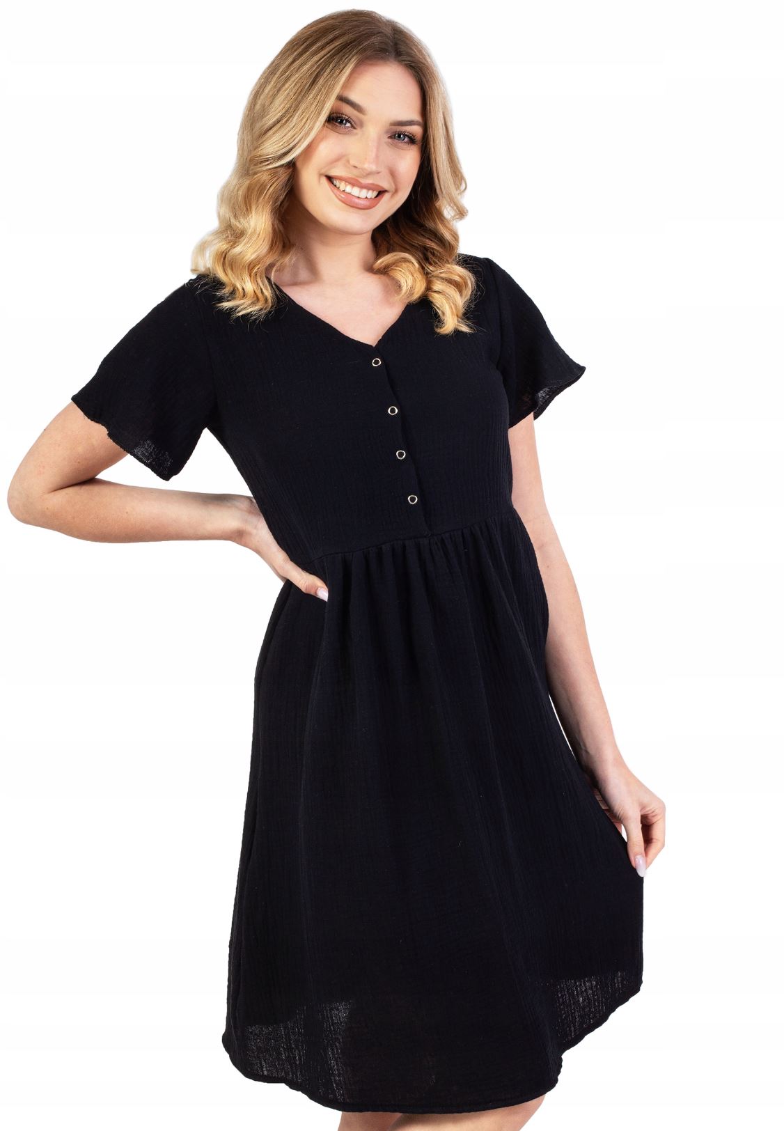 Muslin Maternity Dress Worn Out ZUZA - Image 7