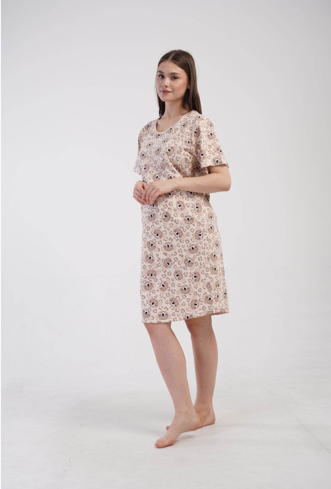 Maternity Nursing Nightdress and Gown Set - Image 4
