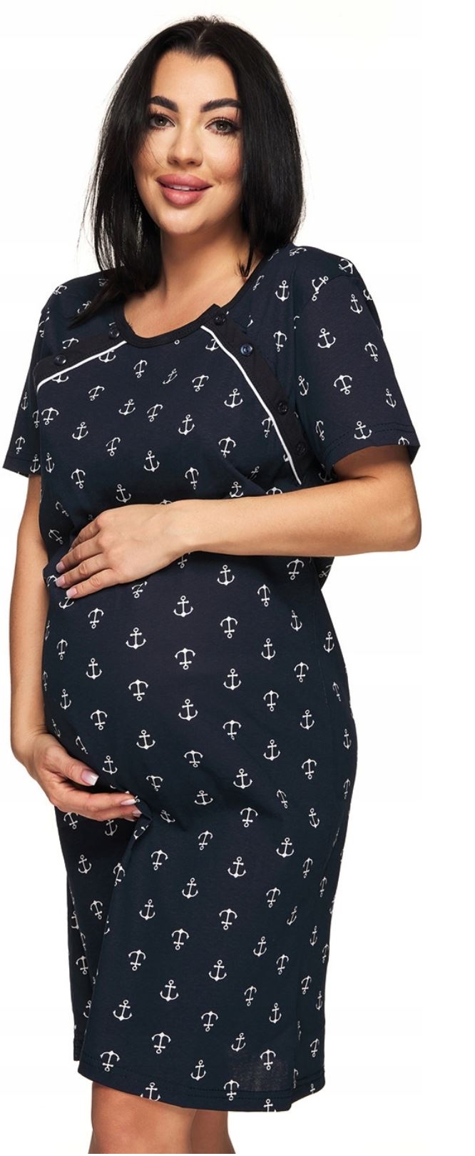 Maternity Nursing Nightdress Anchors - Image 3